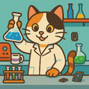 nyangai labのアイコン(白衣を着た猫)